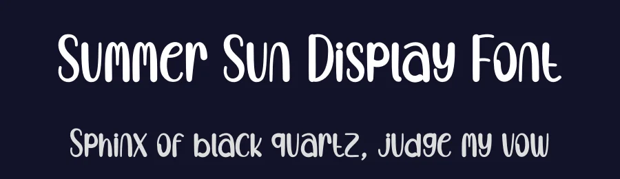 Summer Sun Display Font by creativeletter — Display Font — thumbnail 2