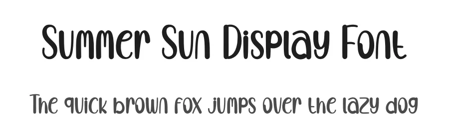 Summer Sun Display Font by creativeletter — Display Font