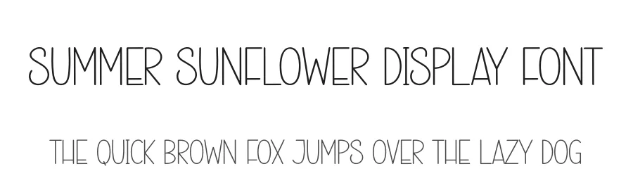 Summer Sunflower Display Font by creativeletter — Display Font