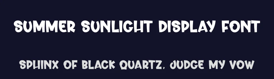 Summer Sunlight Display Font by creativeletter — Display Font — thumbnail 2