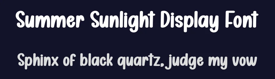 Summer Sunlight Display Font by creativeletter — Display Font — thumbnail 2