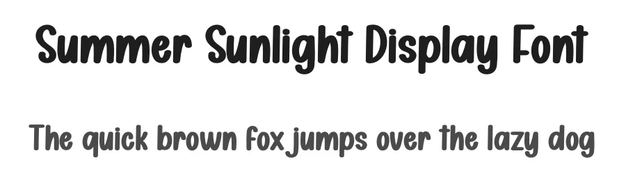 Summer Sunlight Display Font by creativeletter — Display Font