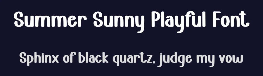 Summer Sunny Playful Font by freshtypeink — Display Font — thumbnail 2