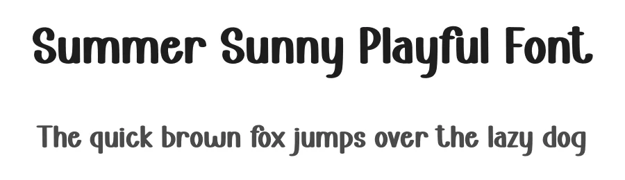 Summer Sunny Playful Font by freshtypeink — Display Font