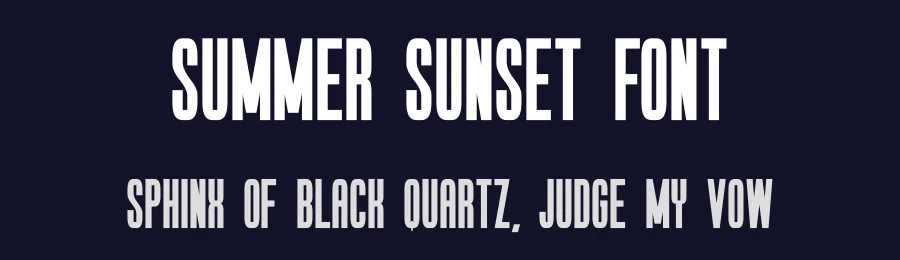 Summer Sunset Font by Funtype — Decorative Font — thumbnail 2