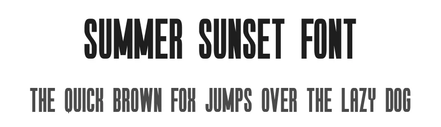 Summer Sunset Font by Funtype — Decorative Font