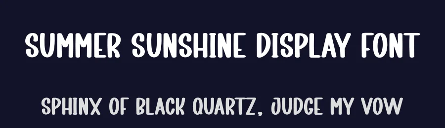 Summer Sunshine Display Font by creativeletter — Display Font — thumbnail 2