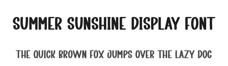 Summer Sunshine Display Font by creativeletter — Display Font