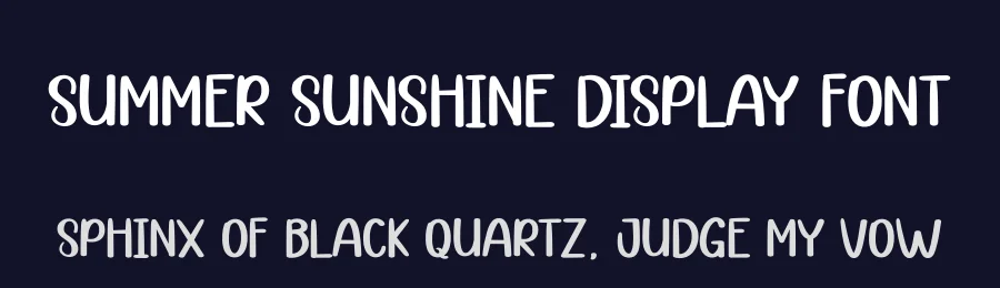 Summer Sunshine Display Font by andikastudio — Display Font — thumbnail 2