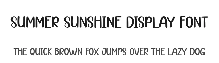 Summer Sunshine Display Font by andikastudio — Display Font