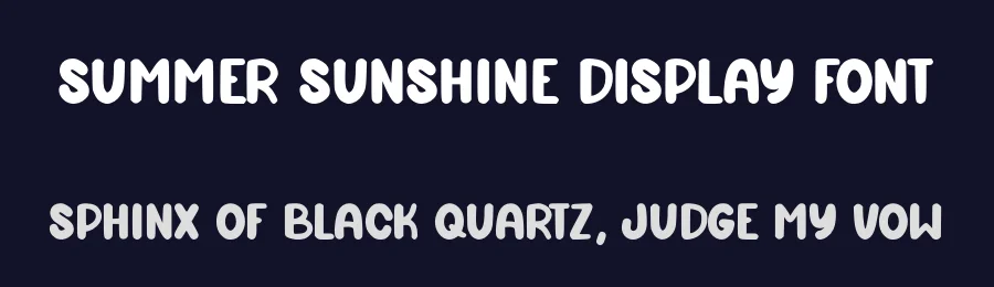 Summer Sunshine Display Font by Craftedtype — Decorative Font — thumbnail 2