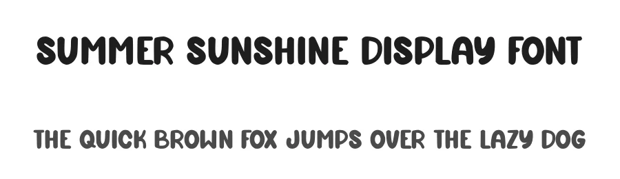 Summer Sunshine Display Font by Craftedtype — Decorative Font