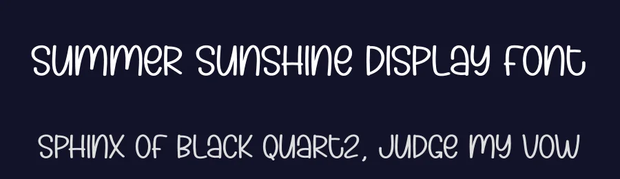 Summer Sunshine Display Font by andikastudio — Display Font — thumbnail 2