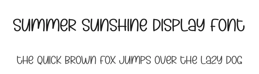 Summer Sunshine Display Font by andikastudio — Display Font