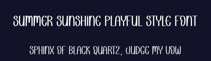 Summer Sunshine Playful Style Font by andikastudio — Display Font — thumbnail 2
