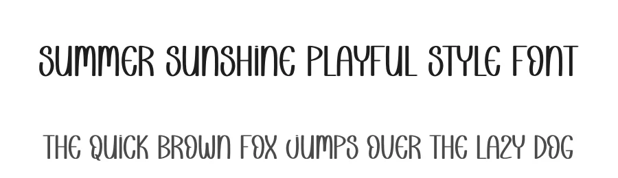 Summer Sunshine Playful Style Font by andikastudio — Display Font