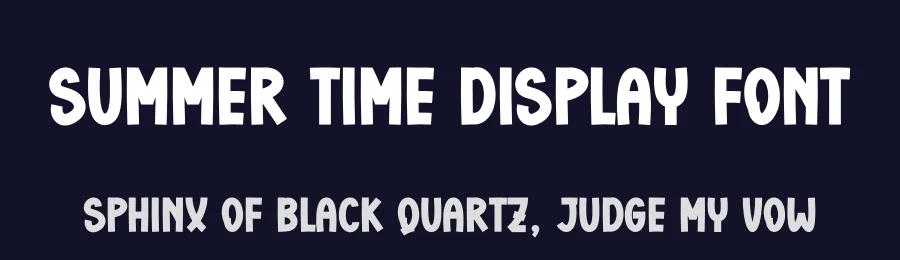 Summer Time Display Font by creativeletter — Display Font — thumbnail 2