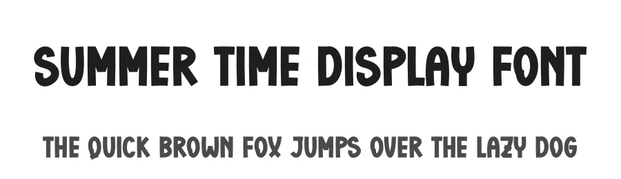 Summer Time Display Font by creativeletter — Display Font