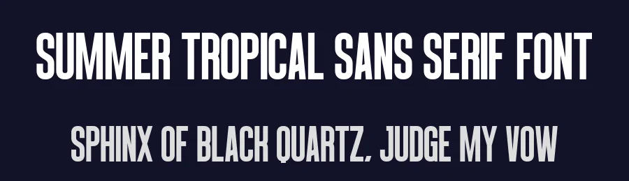 Summer Tropical Sans Serif Font by Craftedtype — Decorative Font — thumbnail 2