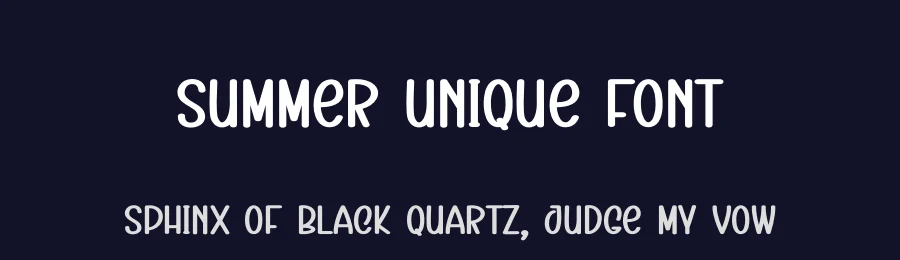 Summer Unique Font by andikastudio — Display Font — thumbnail 2