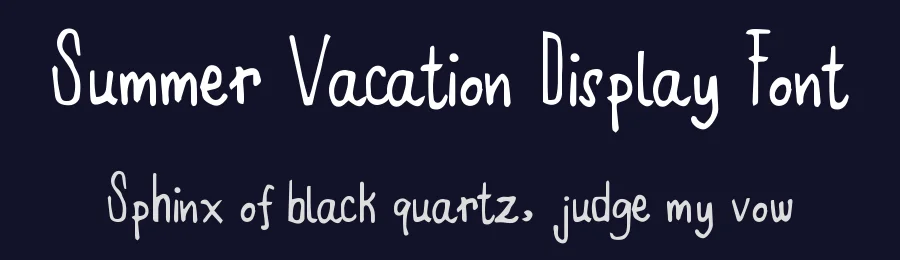 Summer Vacation Display Font by jetsmax — Display Font — thumbnail 2