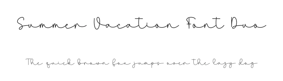 Summer Vacation Font Duo by DN Creative — Script Handwritten Font