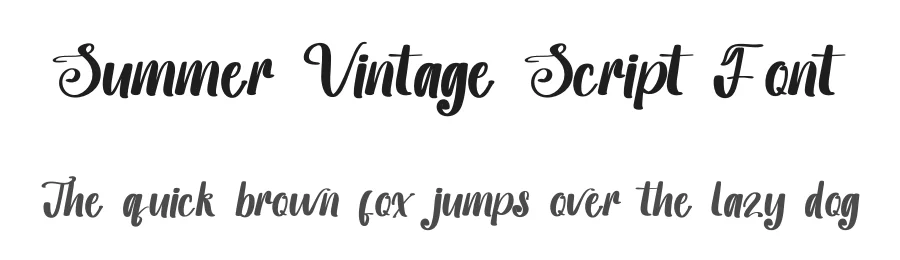 Summer Vintage Script Font by inermediaSTUDIO — Script Handwritten Font
