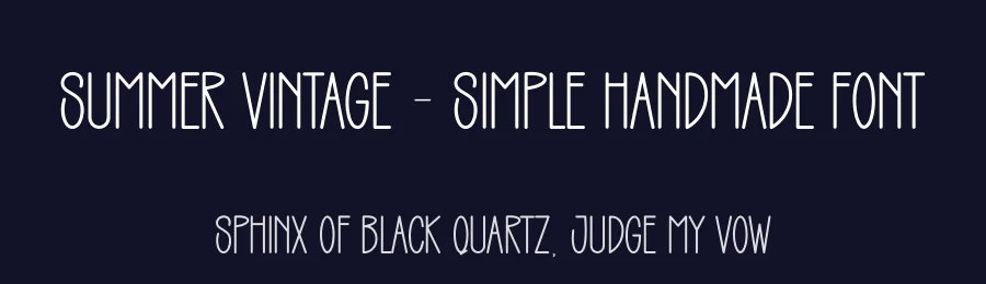 Summer Vintage – Simple Handmade Font by andikastudio — Display Font — thumbnail 2