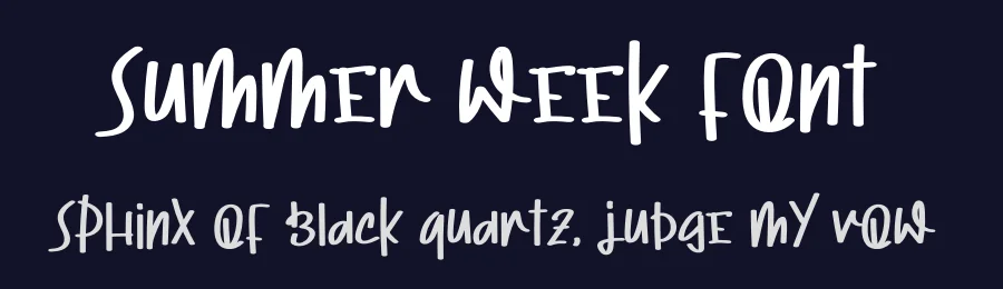 Summer Week Font by levincreative — Script Handwritten Font — thumbnail 2
