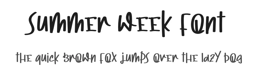 Summer Week Font by levincreative — Script Handwritten Font