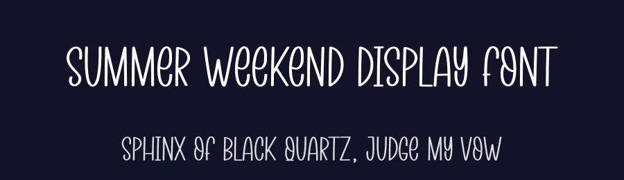 Summer Weekend Display Font by andikastudio — Display Font — thumbnail 2