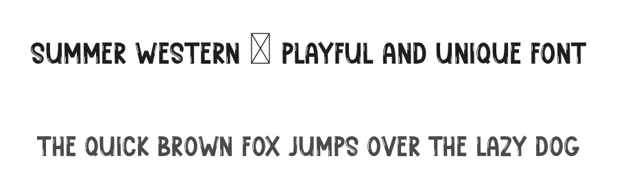 Summer Western – Playful And Unique Font by freshtypeink — Display Font