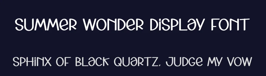 Summer Wonder Display Font by creativeletter — Display Font — thumbnail 2