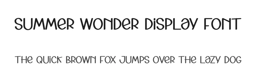 Summer Wonder Display Font by creativeletter — Display Font