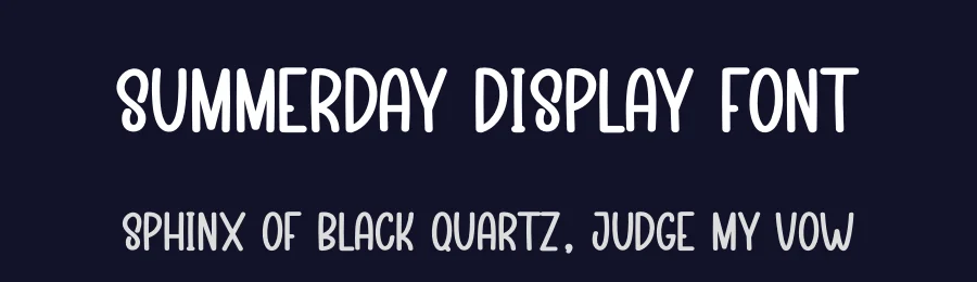 Summerday Display Font by andikastudio — Display Font — thumbnail 2