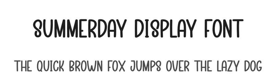 Summerday Display Font by andikastudio — Display Font