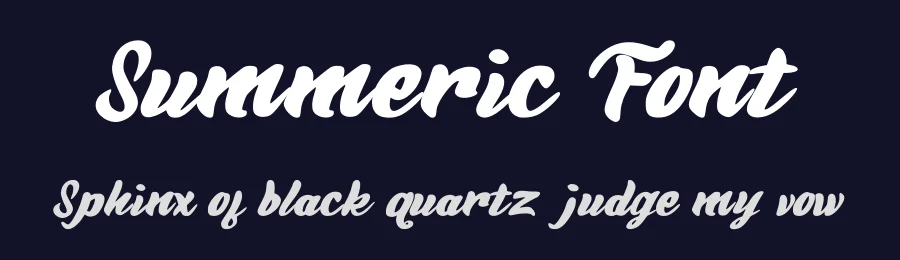 Summeric Font by fourtypestd — Script Handwritten Font — thumbnail 2