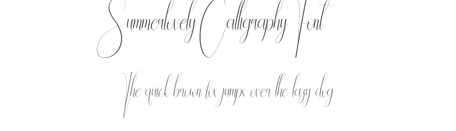 Summerlovely Calligraphy Font by andikastudio — Script Handwritten Font