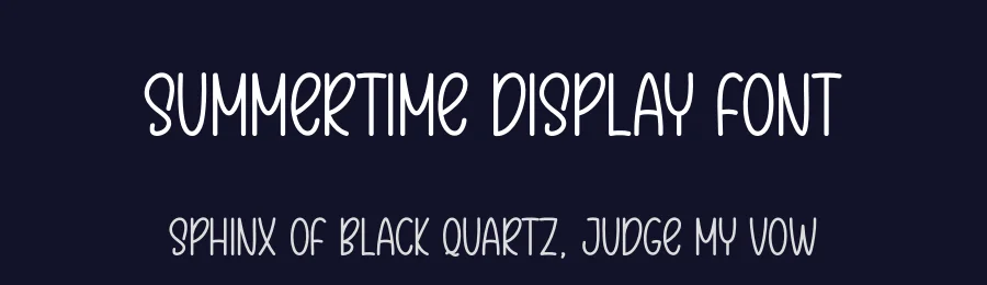 Summertime Display Font by andikastudio — Display Font — thumbnail 2