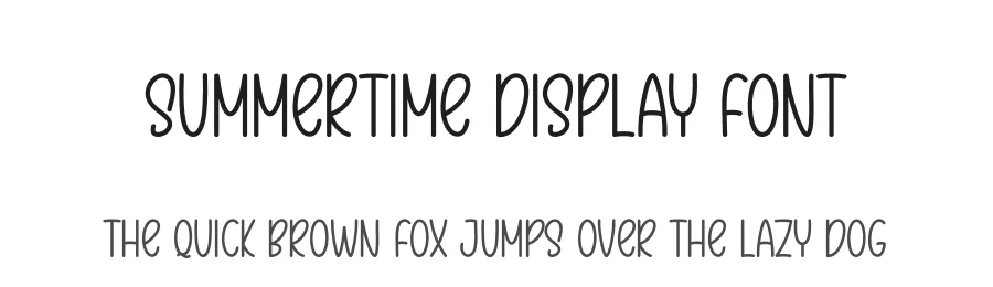 Summertime Display Font by andikastudio — Display Font