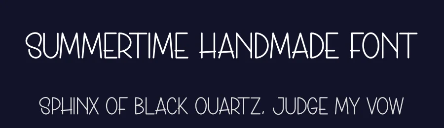 Summertime Handmade Font by creativeletter — Display Font — thumbnail 2