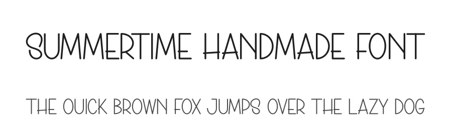 Summertime Handmade Font by creativeletter — Display Font