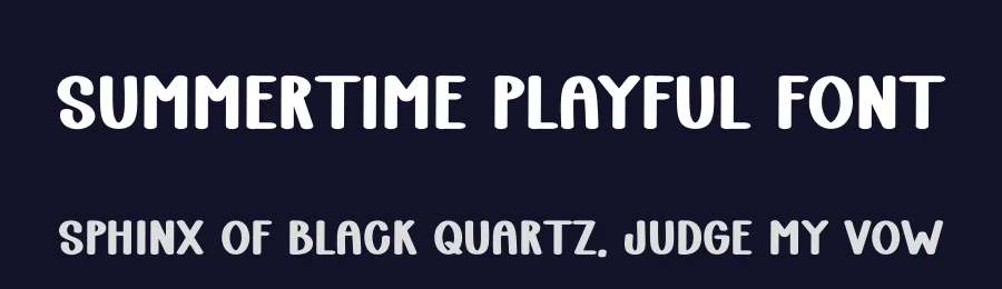 Summertime Playful Font by freshtypeink — Display Font — thumbnail 2