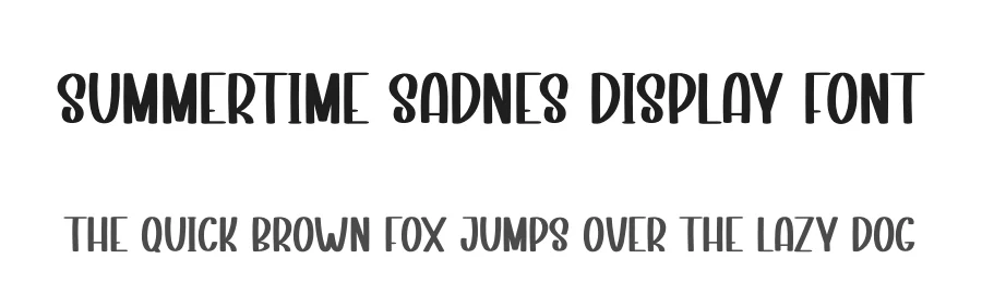 Summertime Sadnes Display Font by andikastudio — Display Font