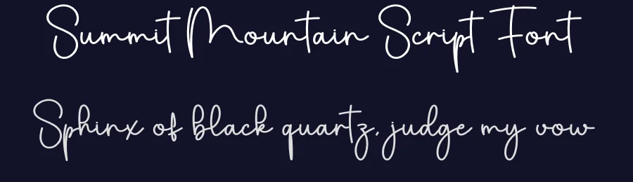 Summit Mountain Script Font by creativeletter — Script Handwritten Font — thumbnail 2