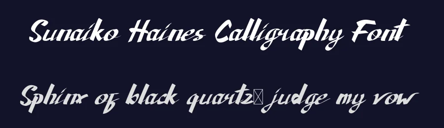 Sunaiko Haines Calligraphy Font by edricstudio — Script Handwritten Font — thumbnail 2