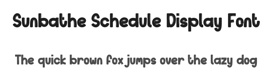 Sunbathe Schedule Display Font by creativeletter — Display Font