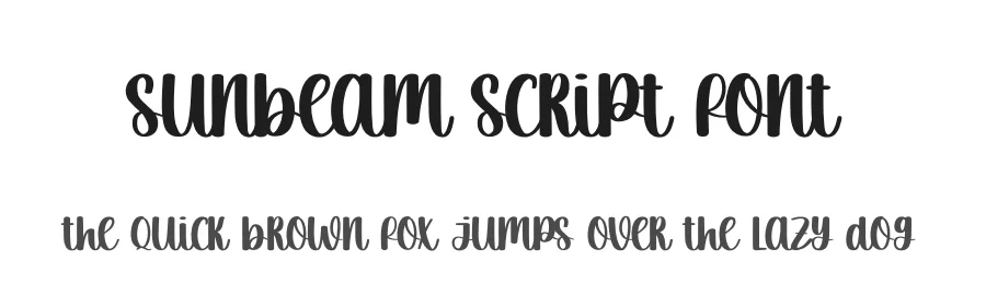 Sunbeam Script Font by andikastudio — Script Handwritten Font