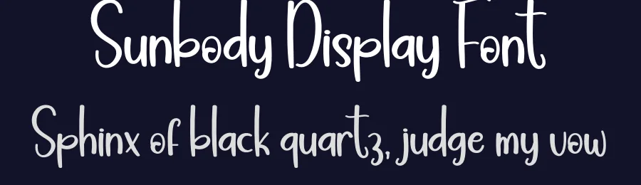 Sunbody Display Font by creativeletter — Display Font — thumbnail 2