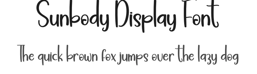 Sunbody Display Font by creativeletter — Display Font
